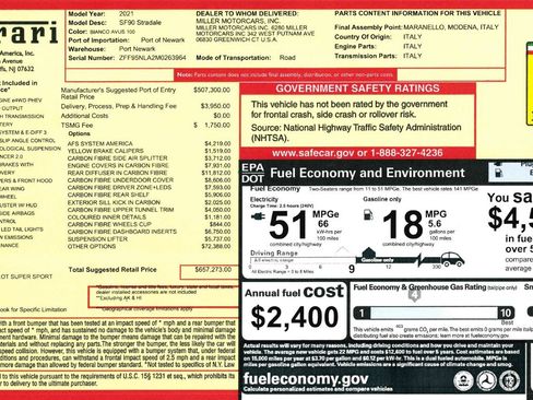 Certified 2021 Ferrari SF90 Stradale image 2