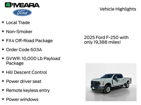 Used 2025 Ford F250 XLT w/ FX4 Off-Road Package AWD/4WD image 8