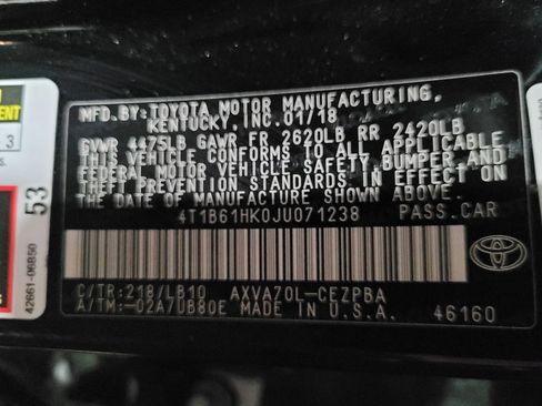 Used 2018 Toyota Camry XSE w/ Audio Package image 32