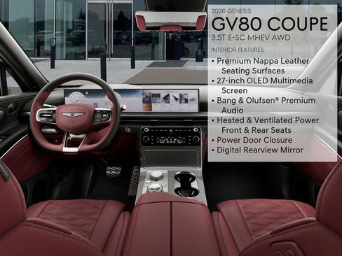 New 2026 Genesis GV80 3.5T e-SC AWD/4WD image 17