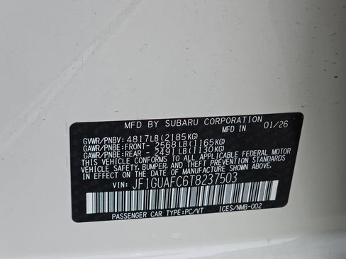 New 2026 Subaru Impreza 2.0i Sport AWD/4WD image 36