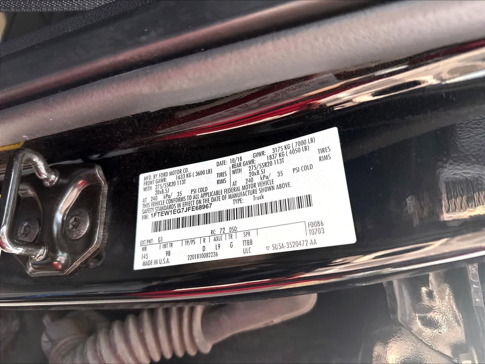 Used 2018 Ford F150 Platinum w/ Equipment Group 701A Luxury AWD/4WD image 17