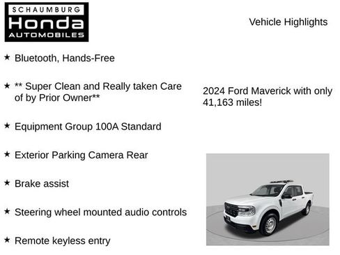 Used 2024 Ford Maverick XL w/ Equipment Group 100A Standard AWD/4WD image 7