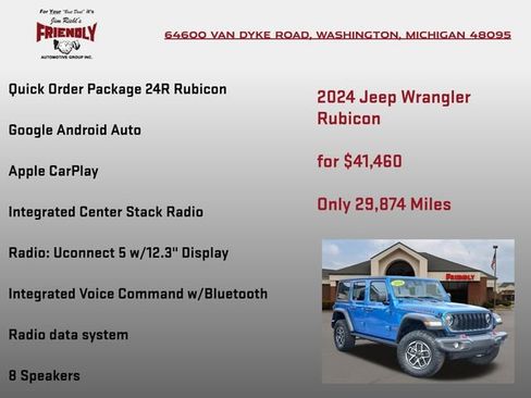 Used 2024 Jeep Wrangler Unlimited Rubicon AWD/4WD image 5