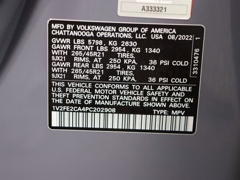 Used 2023 Volkswagen Atlas Cross Sport SEL Premium R-Line AWD/4WD image 35