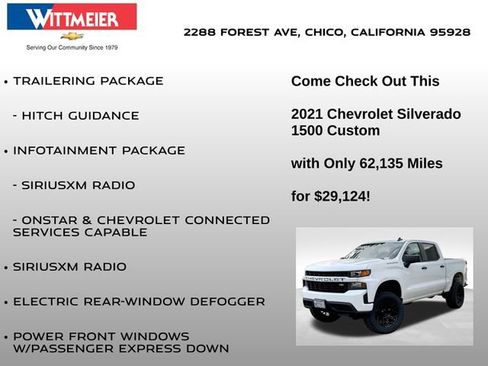 Used 2021 Chevrolet Silverado 1500 Custom image 25
