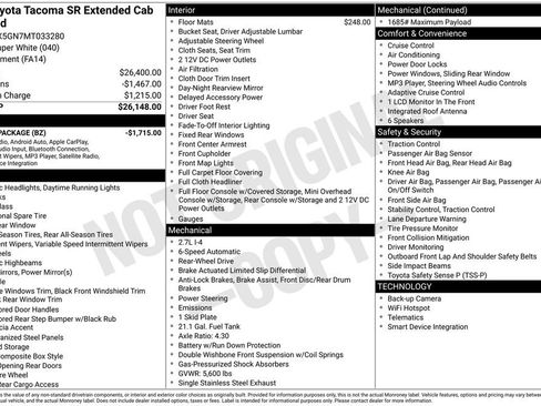 Used 2021 Toyota Tacoma SR image 3