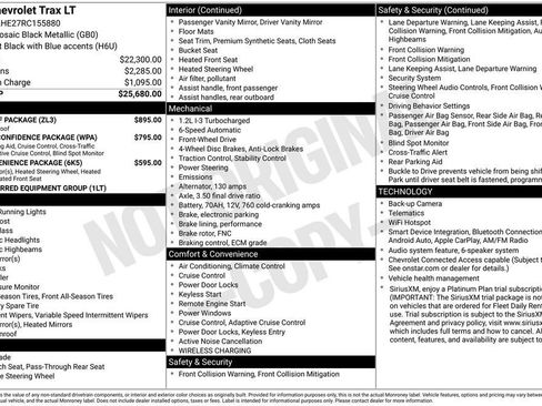 Used 2024 Chevrolet Trax LT w/ Sunroof Package FWD image 11