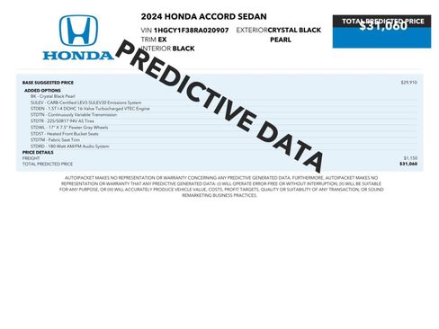 Used 2024 Honda Accord EX image 2