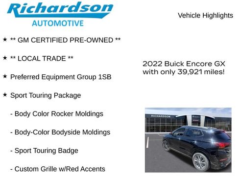 Used 2022 Buick Encore GX Preferred w/ Sport Touring Package FWD image 11