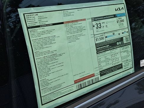 New 2026 Kia K4 GT-Line w/ GT-Line Sunroof Package FWD image 21