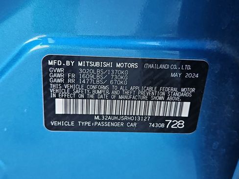 Used 2024 Mitsubishi Mirage ES FWD image 23