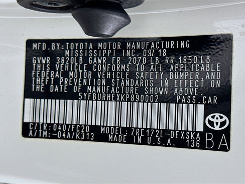 Used 2019 Toyota Corolla SE FWD image 12