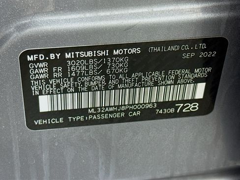 Used 2023 Mitsubishi Mirage Black Edition FWD image 38