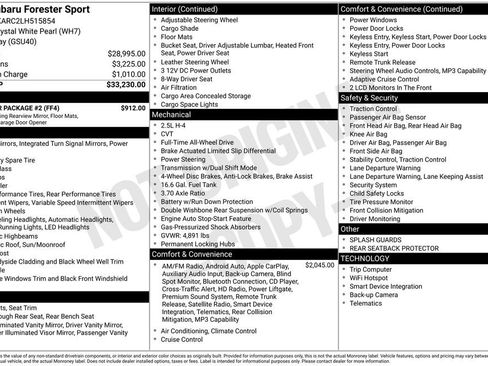 Used 2020 Subaru Forester Sport w/ Popular Package #2 image 2