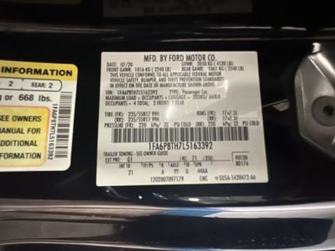 Used 2020 Ford Mustang Coupe w/ Ford Safe & Smart Package RWD image 27