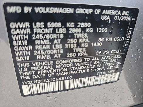 New 2026 Volkswagen Atlas SE image 32