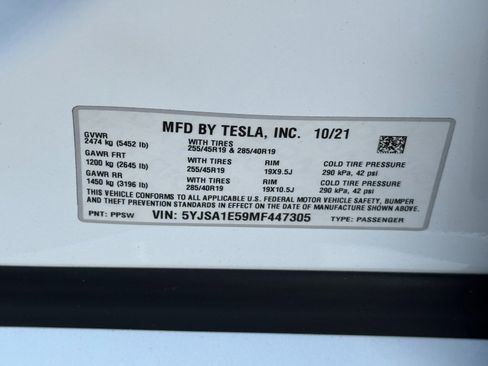 Used 2021 Tesla Model S Long Range AWD/4WD image 48
