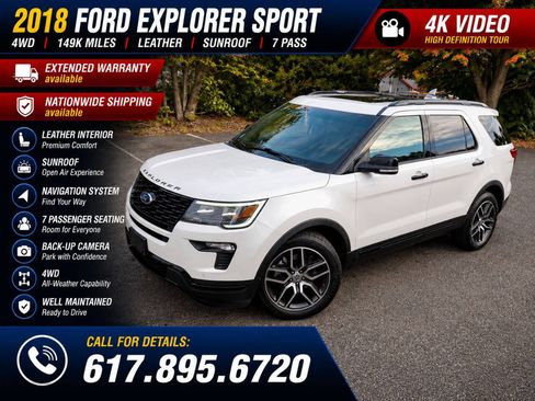 Used 2018 Ford Explorer Sport w/ Equipment Group 401A AWD/4WD image 1