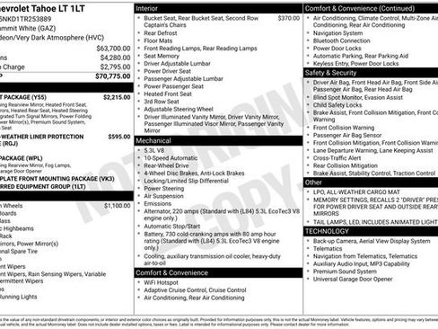 Used 2026 Chevrolet Tahoe LT w/ Comfort Package RWD image 11