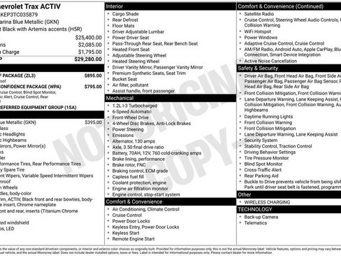 New 2026 Chevrolet Trax ACTIV w/ Sunroof Package image 26