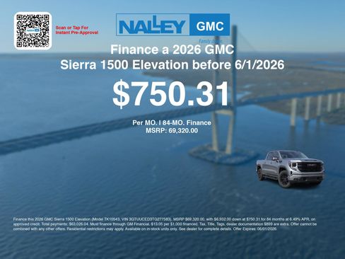 New 2026 GMC Sierra 1500 Elevation w/ Elevation Premium Package AWD/4WD image 7