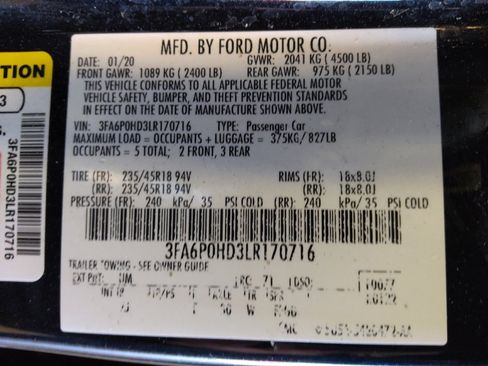 Used 2020 Ford Fusion SE w/ Equipment Group 151A image 33