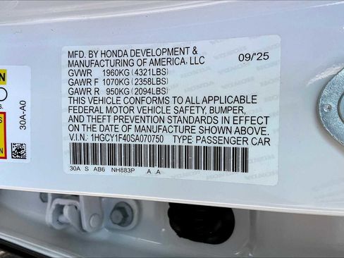 New 2025 Honda Accord SE image 22