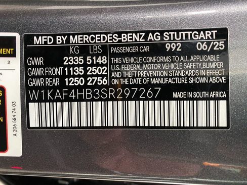 Certified 2025 Mercedes-Benz C 300 4MATIC Sedan image 66