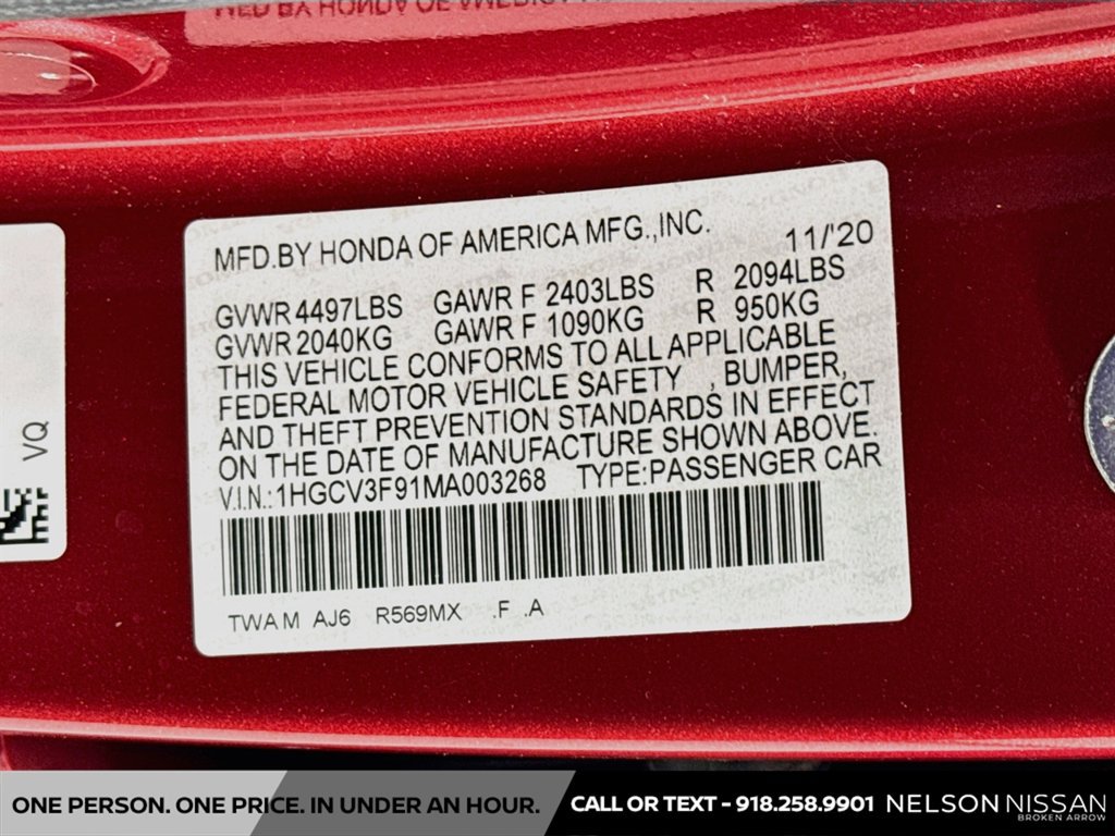Used 2021 Honda Accord Touring image 33