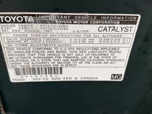 Used 2000 Toyota Tacoma 2WD Regular Cab image 47
