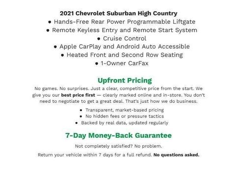 Used 2021 Chevrolet Suburban High Country AWD/4WD image 31