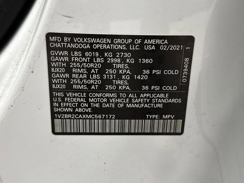 Used 2021 Volkswagen Atlas SEL image 38