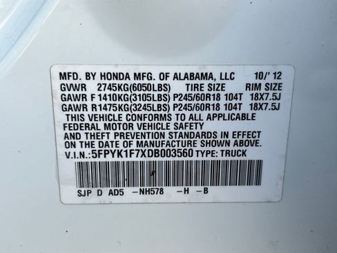 Used 2013 Honda Ridgeline Sport image 17