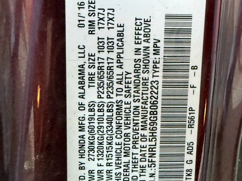 Used 2016 Honda Odyssey EX-L image 31