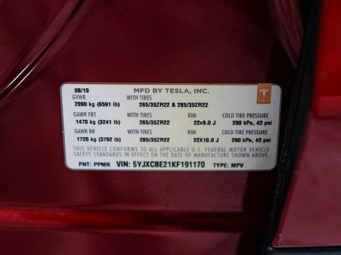 Used 2019 Tesla Model X 100D AWD/4WD image 67