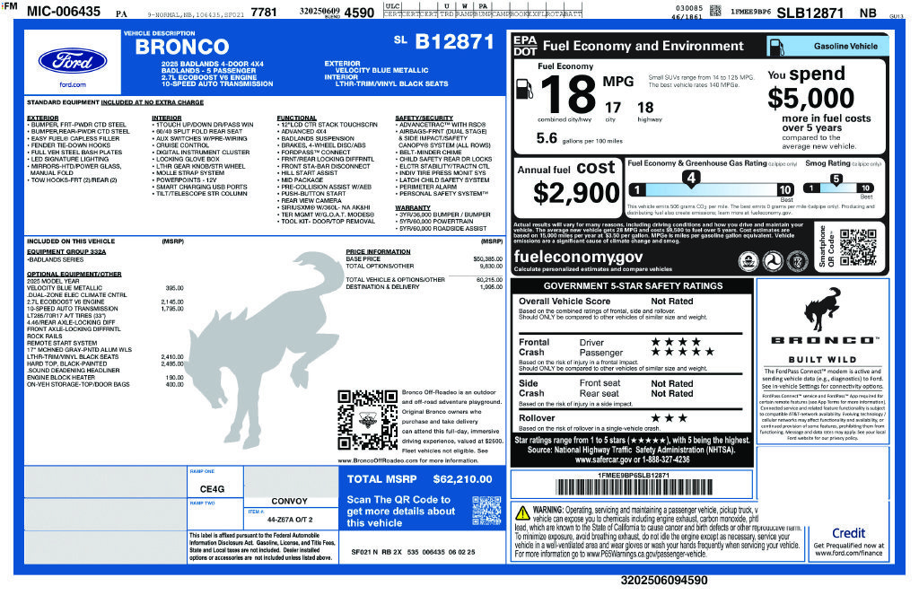 Used 2025 Ford Bronco Badlands AWD/4WD image 24