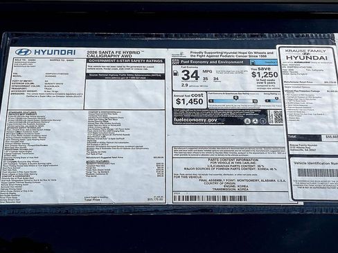 New 2026 Hyundai Santa Fe Calligraphy image 14