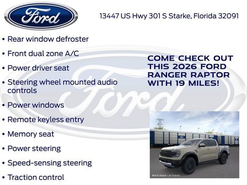 New 2026 Ford Ranger Raptor AWD/4WD image 25