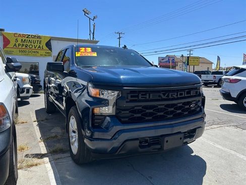 Used 2023 Chevrolet Silverado 1500 Custom w/ LPO, Dark Essentials Package RWD image 3