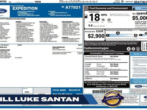 Used 2025 Ford Expedition Tremor AWD/4WD image 1