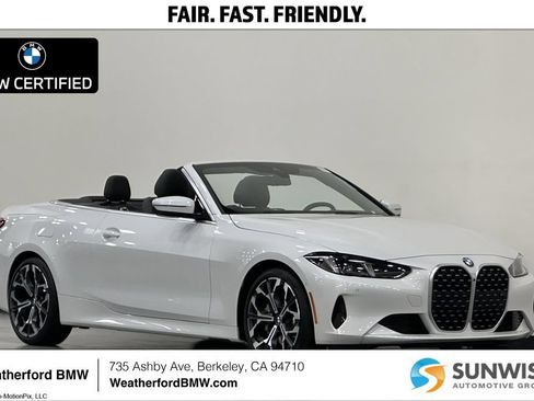 Used 2025 BMW 430i Convertible w/ Premium Package RWD image 1