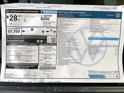 New 2026 Volkswagen Tiguan SE R-Line image 19