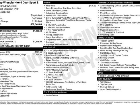 Used 2024 Jeep Wrangler Unlimited w/ Convenience Group AWD/4WD image 2