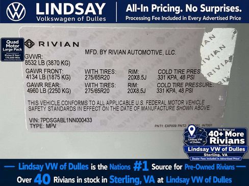 Used 2022 Rivian R1S Launch Edition AWD/4WD image 31