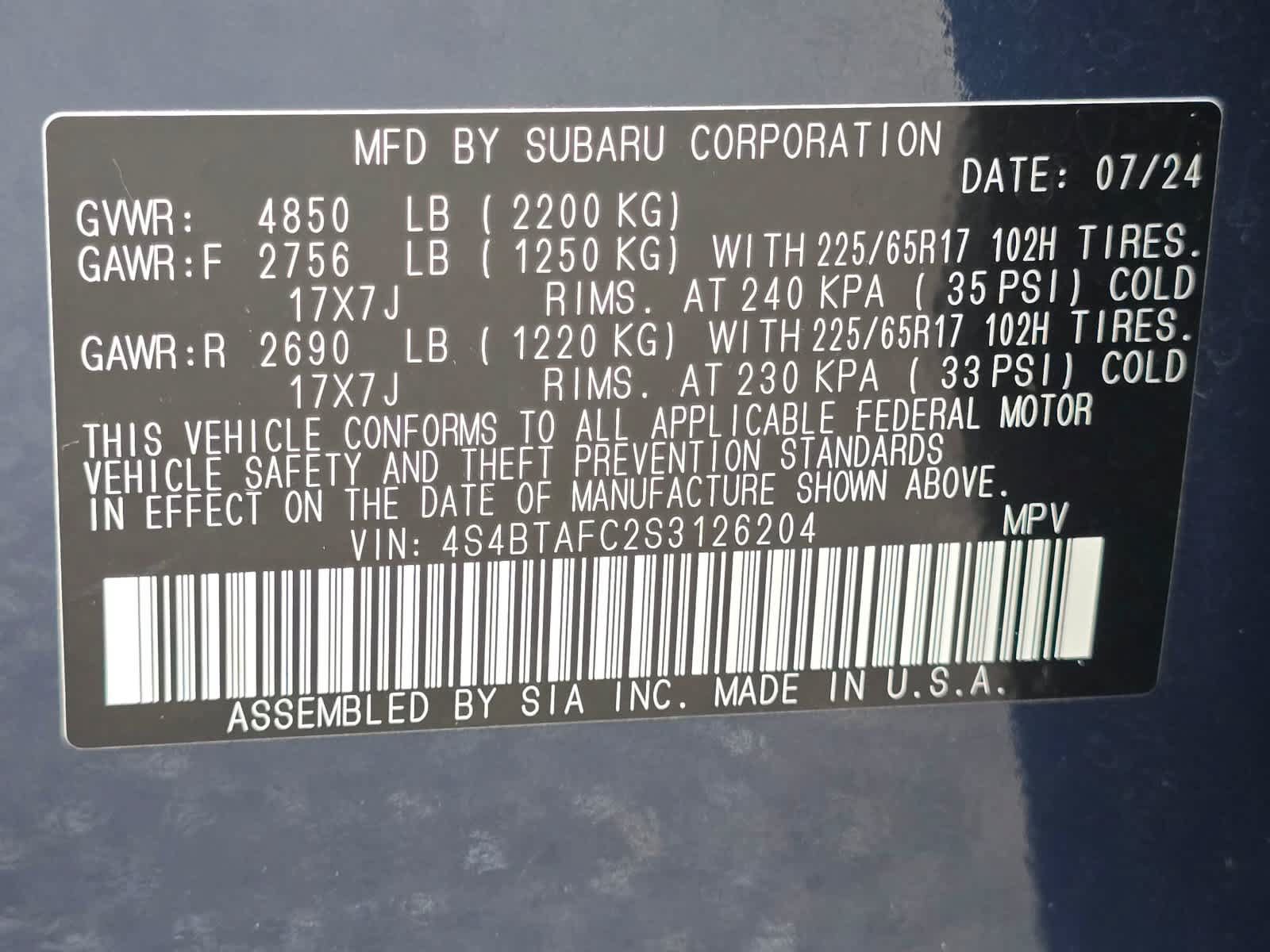 Certified 2025 Subaru Outback Premium AWD/4WD image 31