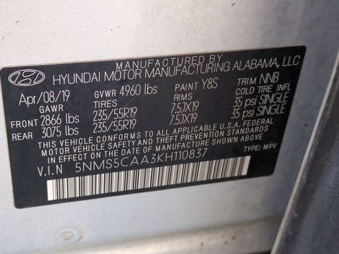 Used 2019 Hyundai Santa Fe Limited image 37