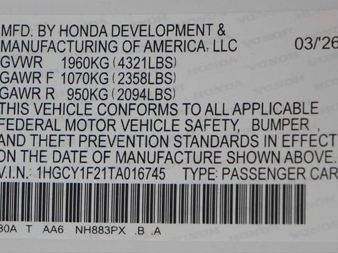 Certified 2026 Honda Accord LX image 30
