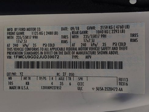 Used 2018 Ford Escape SE AWD/4WD image 33