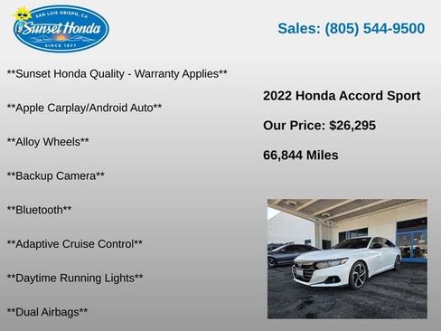 Used 2022 Honda Accord Sport image 5